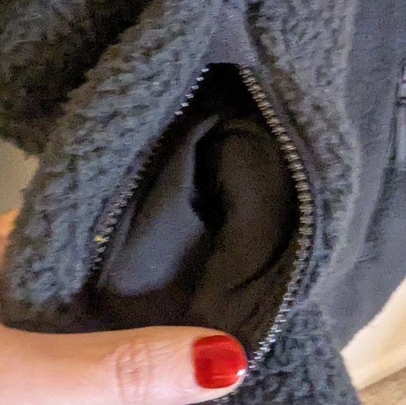 Vineyard Vines Black Women's 1/2 Zip Sherpa Fleece Size Small - Picture 5 of 10